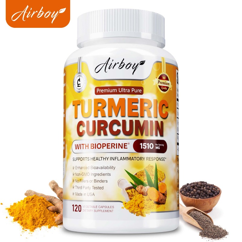 Turmeric Curcumin Capsule - 강황 커큐민 캡슐 - 소화 및