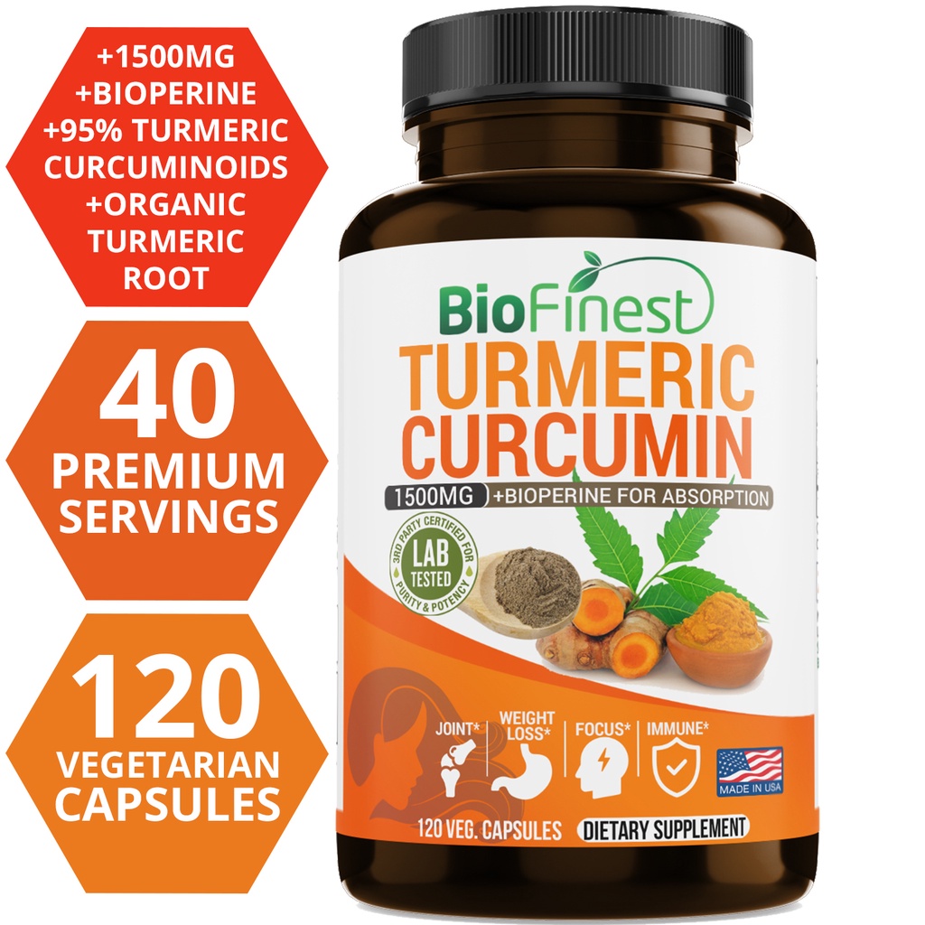 Biofinest 커큐민 1500 Mg 95% 커큐민- - Turmeric Curcumin Capsule 리뷰 및 가격