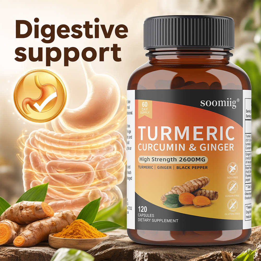 강황 생강 & 흑후추 캡슐, 항산화, 관절 건강, 소화 - Turmeric Curcumin Capsule 리뷰 및 가격