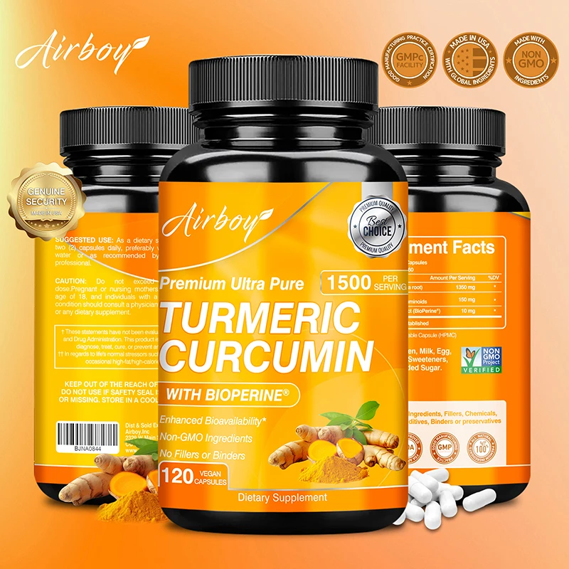 강황 커큐민 캡슐 - 관절 염증 완화에 도움, 항산화제 - Turmeric Curcumin Capsule 리뷰 및 가격