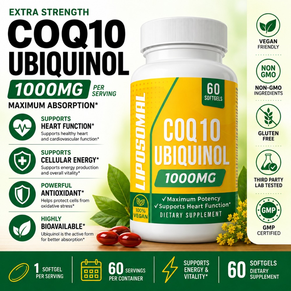 코큐텐 유비퀴놀 1000mg 비건 소프트젤 60정, 리 - Coq10 Ubiquinol Softgel 리뷰 및 가격