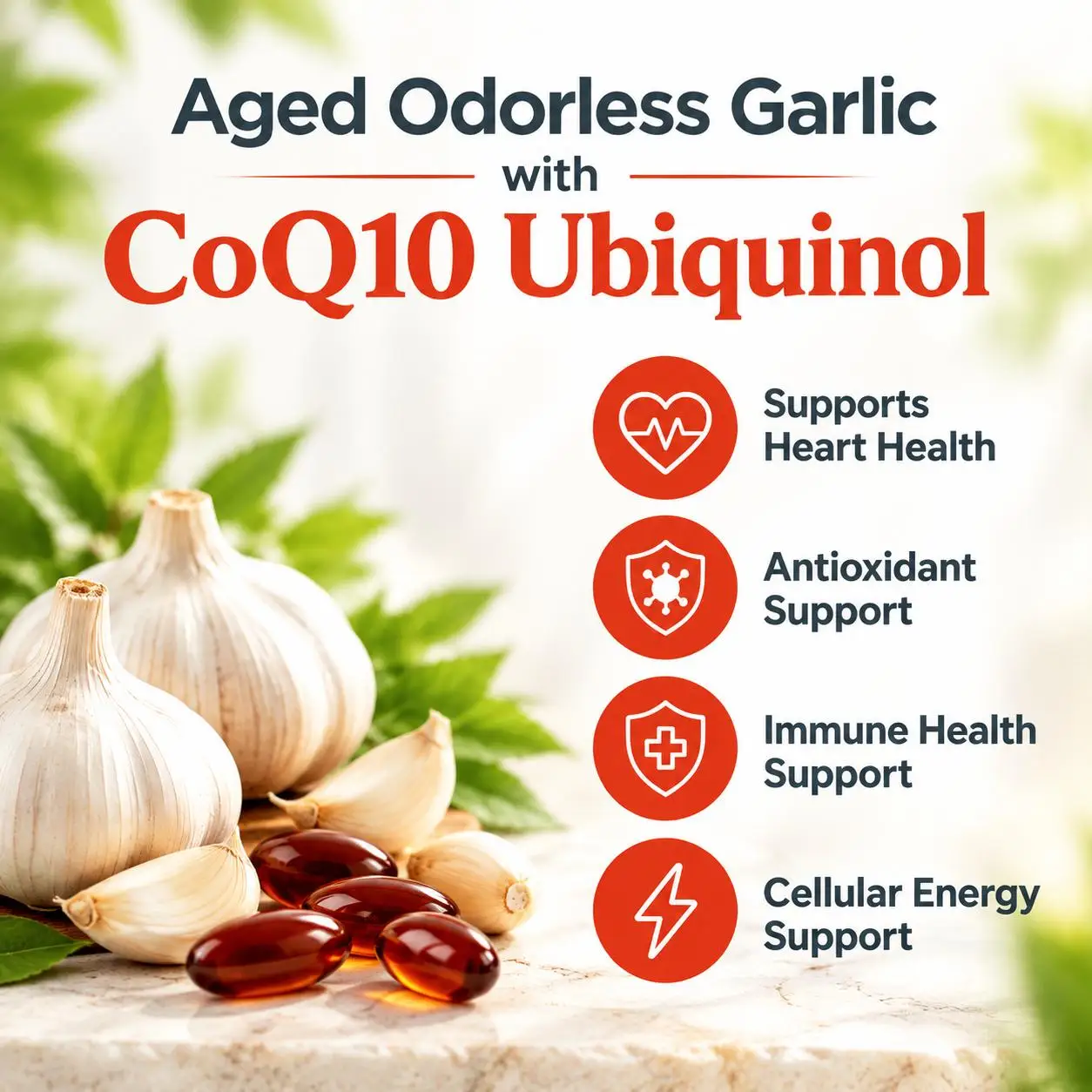 냄새가 없는 에이징 마늘 소프트젤, 600mg 코엔자임 - Coq10 Ubiquinol Softgel 리뷰 및 가격
