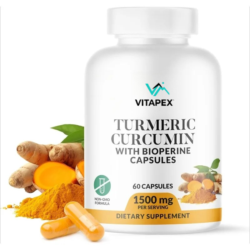 터메릭 커큐민 & 바이오페린 1500mg - 비유전자변 - Turmeric Curcumin Capsule 리뷰 및 가격